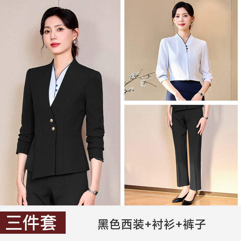 Black suit shirt and trousers