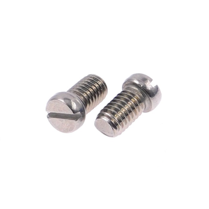 M1 M1.2 M1.4 M1.6 M2 M2.5 M3 A2 DIN 920 DIN920マイクロスロット付きなべネジ (小頭付き) - Product Image 1