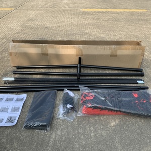 Basegoal 7'x7 'ポータブル野球ソフトボール練習ネットとストライクゾーン付き打撃ネット