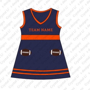 Yeni özel takımlar logo kız elbise örgü mor ve sarı kız amigo kıyafet <span class=keywords><strong>V</strong></span> boyun futbol forması kızlar için giysi