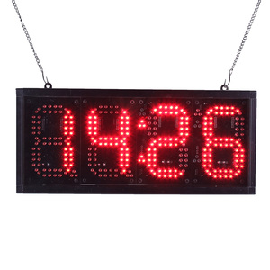 6-дюймовые 8888 маленькие светодиодные цифровые часы 7-сегментный цифровой дисплей с цифровым номером светодиодные знаки времени и температуры - Product Image 2