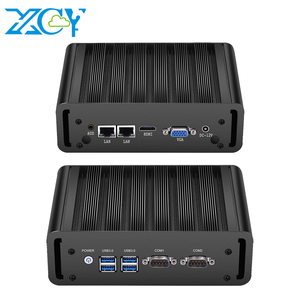 Minipc Industrial Dual Ethernet Nic Pfsense I3 Intel Core i5 i7 RS232 COM Micro pequeña computadora de escritorio Barebone sin ventilador Mini Pc - Product Image 1