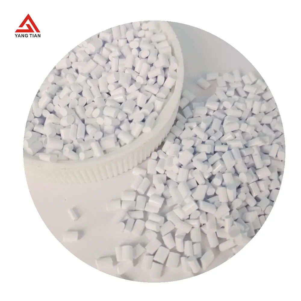 Fabricante profesional de lotes maestros PE PP PET Granules White Masterbatch TiO2 contenido para moldeo por inyección de película soplada