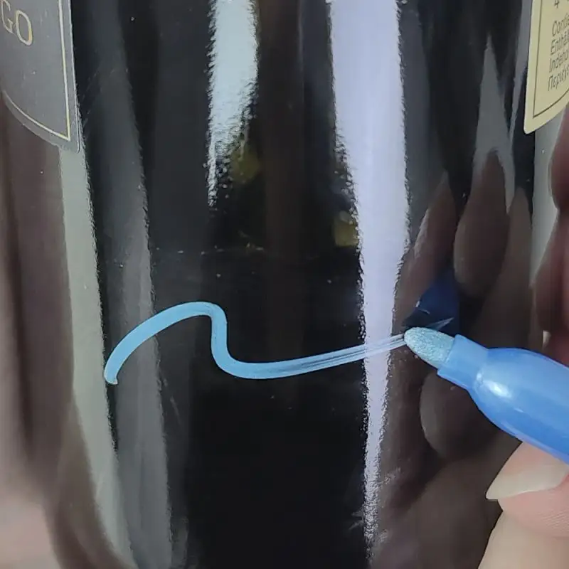 الترويجية قابل للمسح بريق معدني كأس للنبيذ قلم تحديد ل الرسم على الزجاج نافذة أو المعادن