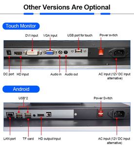 デスクトップスタンド付きi3 i5 i7プロセッサフルHD 1080p 15インチ1台のコンピュータータッチスクリーンPC - Product Image 6