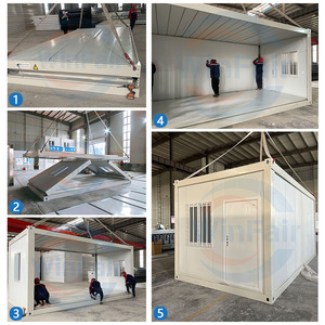 Satılık WinFair 20Ft prefabrik katlanır prefabrik konteyner evler katlanabilir küçük ev katlanır konteyner katlanabilir <span class=keywords><strong>Ho</strong></span>