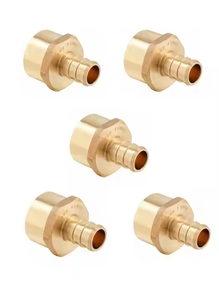 Bote-Valve高品质1/2英寸黄铜Pex配件10个每个弯头三通减速器无铅压接Cinch Pex Guy管件