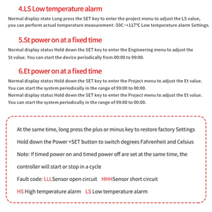 Controlador de temperatura con pantalla LCD Digital, superventas, controlador de refrigeración y calefacción, termostato con Sensor NTC, 2 unidades - Product Image 6