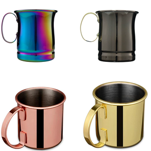 Hot bán thép không gỉ Mule Mỹ metalcraft Rượu Cocktail uống cốc Búa đồng mạ khổng lồ Moscow Mule cốc - Product Image 2