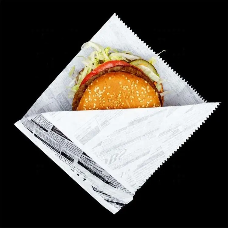 패스트 푸드 버터 포장 포장 델리 햄버거 래퍼 버거 랩 기름칠 방지 샌드위치 종이