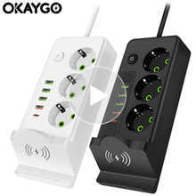 Профессиональная опция зарядки офисного использования USB Power Socket Extension с несколькими разъемами для офисов - Product Image 6