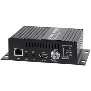 Decodificador de transmisión de vídeo H.265, H.264, 4K, cámara IP a HDMI + CVBS, salida AV para decodificación SRT HLS M3U8 UDP RTMP RTSP