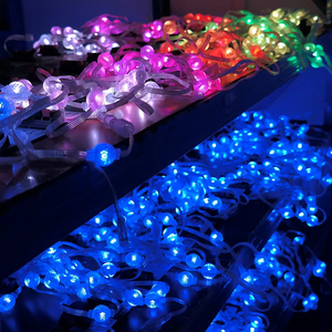 Programmier bare Pixel Matrix Sphere Ball Lichterkette SPI DMX 12V RGB 360 Grad 3D Pixel LED Ball