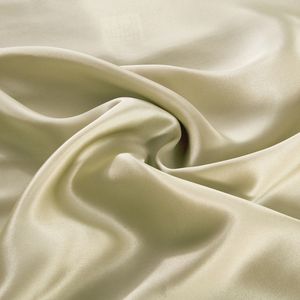 高品质100% 桑蚕丝面料纯色22m缎面绉纱素色印花图案服装袋睡衣