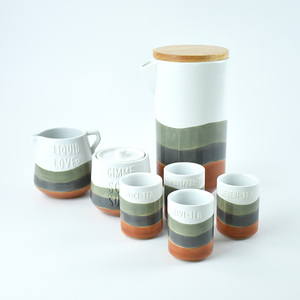 可定制彩色茶杯壶茶壶套装，用于咖啡和茶服务 - Product Image 1