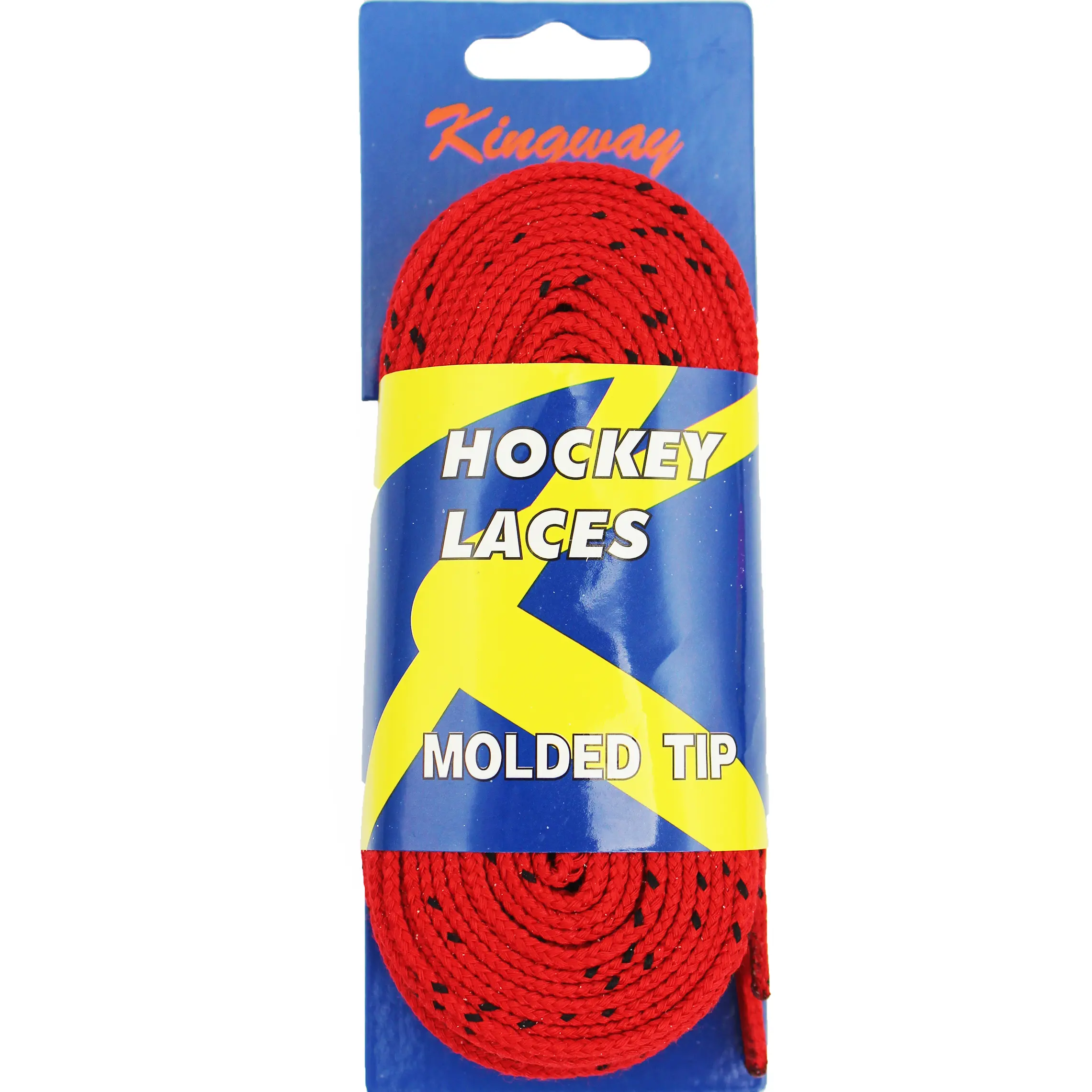 Vente en gros OEM lacets plats en polyester ciré pour chaussures de hockey sur glace lacets