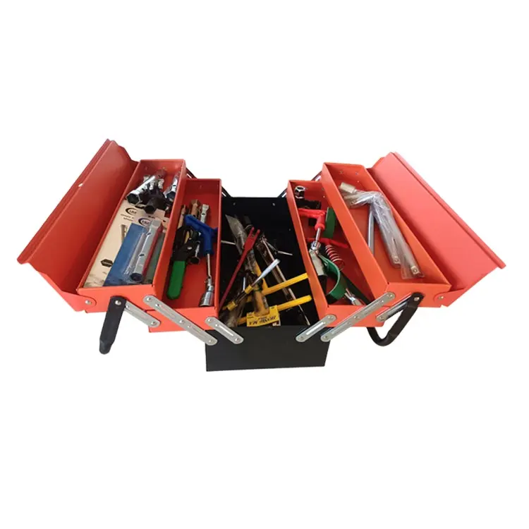 High quality hardware multi-layer folding toolbox multi-purpose storage tool box