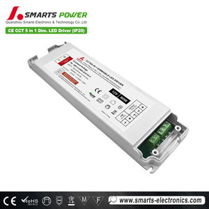 CCT Triac 5 en 1 PWM regulable Led potencia 80W 100W 120W salida 12Vac 24V entrada 200-240Vac Ip 20 controlador Led de plástico