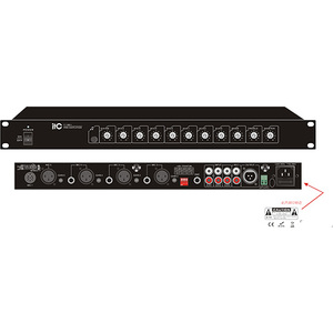 ITC HOT SELLER高品質ミキサープリアンプ、5マイク入力、3 aux、AC 230VおよびDC 24V