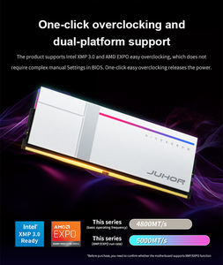 JUHOR 7200 1.4 Mhz 32gb (16gb * 2 ) <span class=keywords><strong>Ram</strong></span> V Hynix Cl36 masaüstü Ecc için Intel I5 yüksek performans için uyumlu - Product Image 4