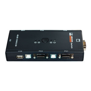 4端口VGA KVM交换机1080P USB2.0 VGA分离器鼠标键盘打印机Pendrive共享切换器盒适配器4进1出KVM交换机 - Product Image 5