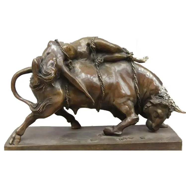 Large Brass Animal Statue Life Size Bronze Wall Street Bull Statue Outdoor Decor