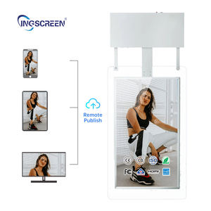 Ingscreen หน้าต่าง LCD 13แอนดรอยด์โปร่งใสสองด้าน IP65 CMS สำหรับโฆษณาในร่มข้อความภาพเคลื่อนไหวพร้อมฟังก์ชั่น SDK - Product Image 2