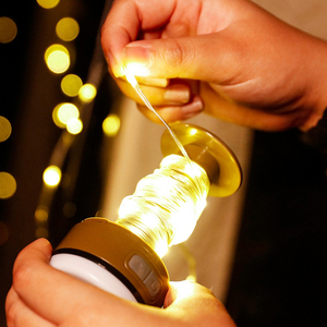 4 en 1 10m 33Ft Camping String Lights Impermeable Tipo-C Recargable Portable Nightstand String Light para senderismo - Product Image 4