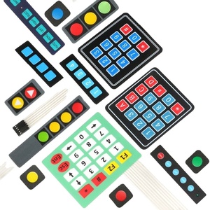 マトリックスアレイDIY Arduinoキーボードキーパッドコントロールパネルパッド1-20キーボタン3*4-4*5膜スイッチゴム素材 - Product Image 1