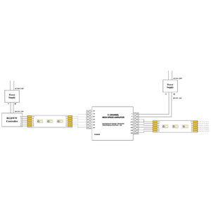 DC12V 24V 15A 5-канальный PWM RGBCT WW светодиодный ретранслятор усилитель пульт дистанционного управления для RGBWW света - Product Image 3