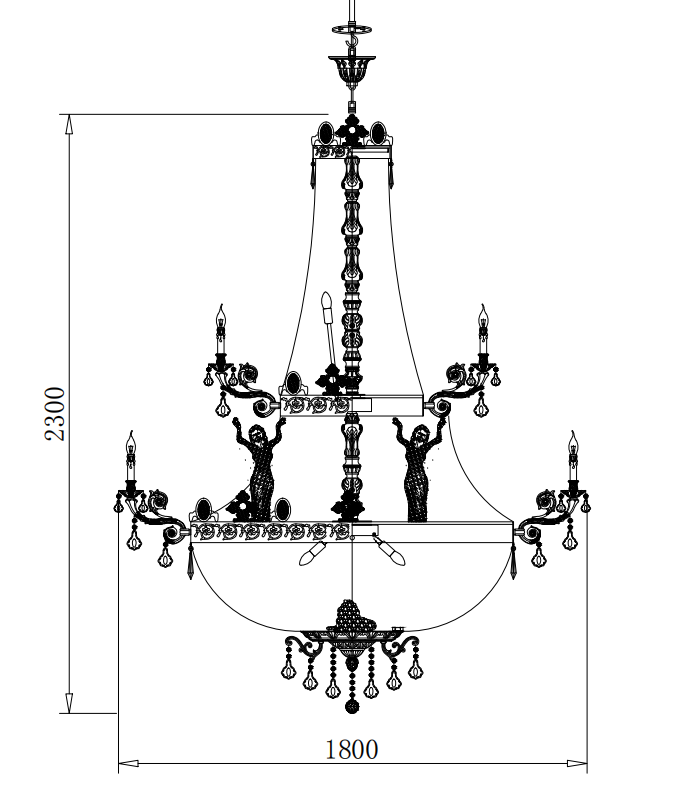 20+10 lights: D180 H230cm