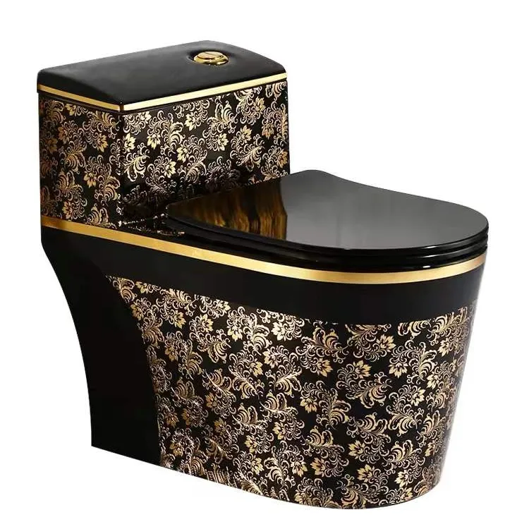 バスルーム用の新しいスタイルのゴールデン衛生陶器セラミックワンピーストワレ