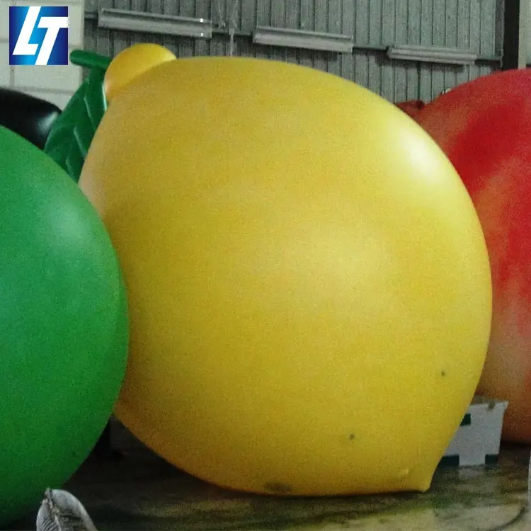 Modelo de fruta de aire dulce gigante, Limón inflable personalizado para publicidad