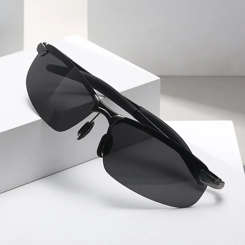 Vente en gros de lunettes de conduite à vision nocturne lunettes de soleil polarisées à décoloration hommes femmes protection UV400 lunettes d'extérieur lunettes