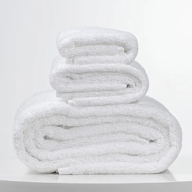 Üretim ucuz düz katı beyaz 30*30Cm emici havlu yüz duş organik pamuk kare Spa Mini yüz havlusu