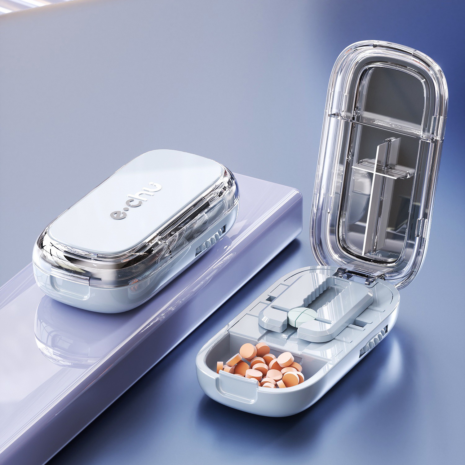 Star blue medicine box-1214 medicine cutter