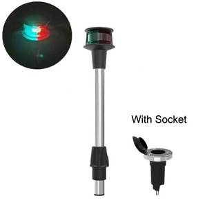 ไฟเรือ IP65 LED ไฟนำทางแบบปลั๊กอินสองสีหลอดไฟ BA15D 12V DC มองเห็นได้1NM 225องศา - Product Image 6