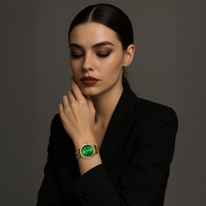 Classic <strong>banded</strong> watch designed with Japanese quartz specs targeting casual elegance - Product Image 3