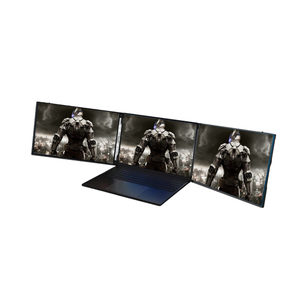 Multi Tasks USB C 1080P 15,6 pulgadas IPS HDR función deslizante portátil Tri monitor de pantalla para estación de trabajo portátil - Product Image 5
