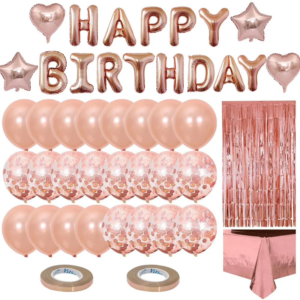 31 pz/set Happy birthday banner decorazione per feste palloncini ballon set forniture per feste