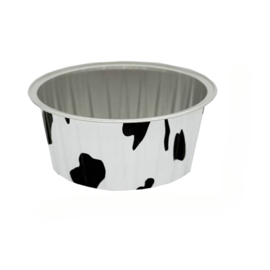 Tasse ronde couleur vache 125ml (10 pièces/set sans couvercle)