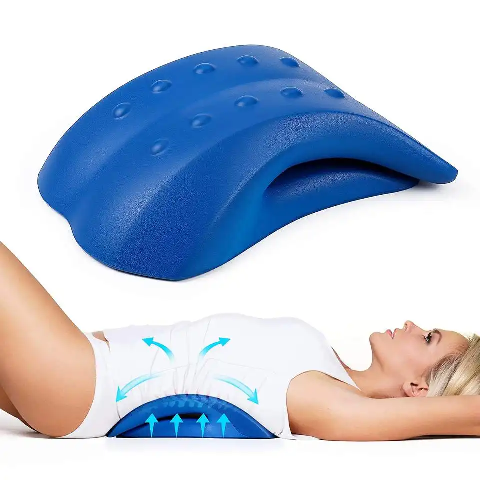 Almofada De Tração Lombar Espuma De Memória PU Dispositivos De Tração No Pescoço Para Alívio Da Dor Lower Back Neck Massage Maca