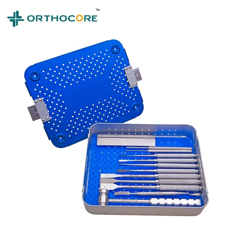 Juego de instrumentos ortopédicos para veterinaria, Trochlea Rectangular, sulcoplastia