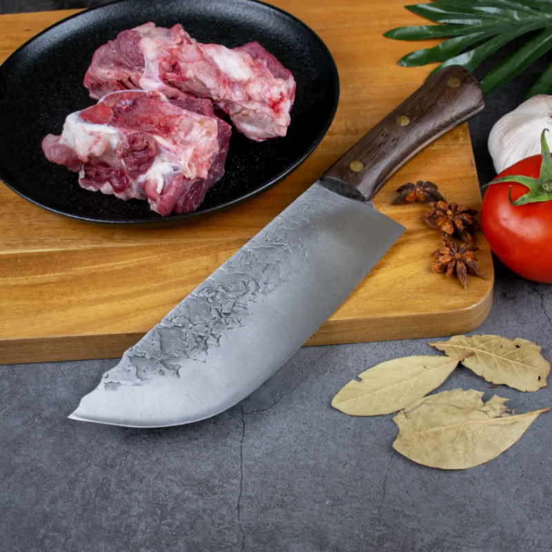 Высококачественный мясницкий нож из высокоуглеродистой стали, ручка ручной работы, 7 дюймов, шеф-повар, кухонный нож мясника