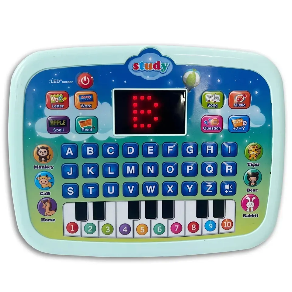 Ledscherm Tablet Pad Computer Kinderen Speelgoed Leren Machines Tablet Baby Educatief Speelgoed Laptop Van Kinderen