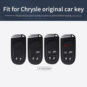 เคสกุญแจหนังสำหรับ PACIFICA Key FOB ใช้ได้กับ2017-2021 Chrysler PACIFICA Voyager - Product Image 5