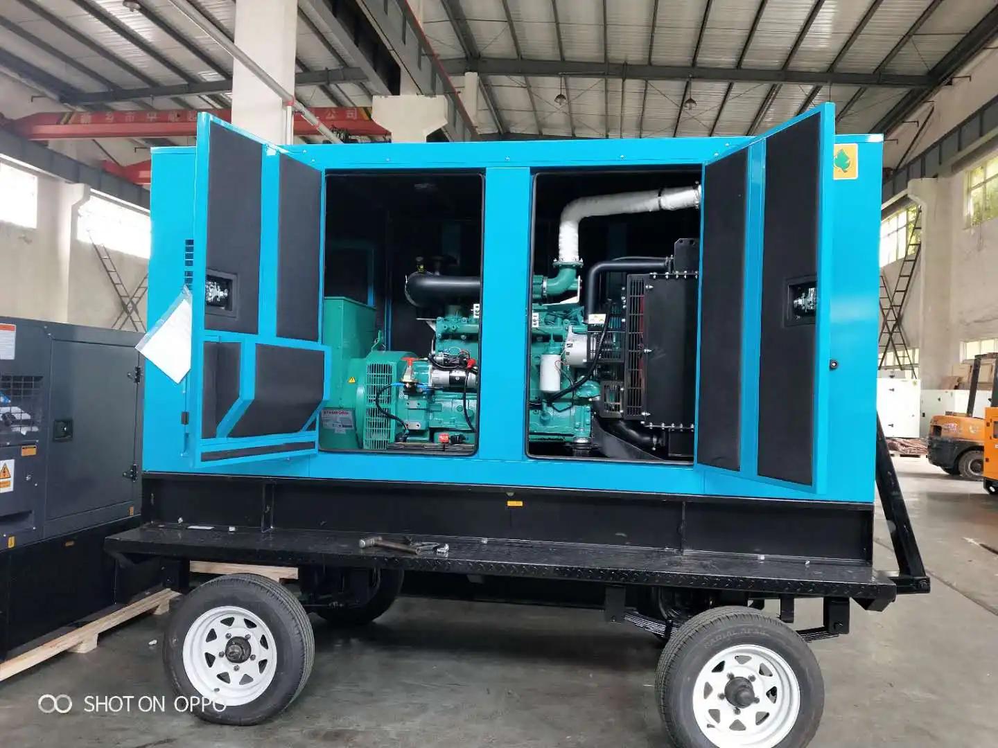 Tipo di rimorchio insonorizzate generatore diesel 100kva