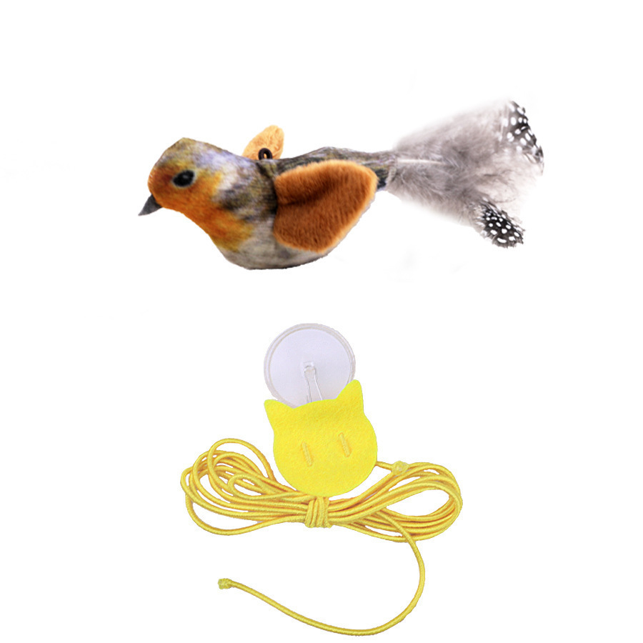 Pájaro cantor marrón.