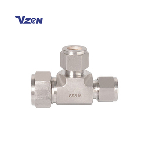 SS316 thép không gỉ đôi ferrule inch Ống Phù hợp giảm Union <span class=keywords><strong>TEE</strong></span> 1/16 đến 1 1/2" - Product Image 1