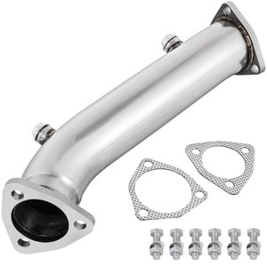 High Flow <strong>Turbo</strong> Exhaust Downpipe for Volkswagen <strong>VW</strong> Passat <strong>1</strong>.8T 1998-2005 Stainless Steel VM Exhaust Pipe System - Product Image 1